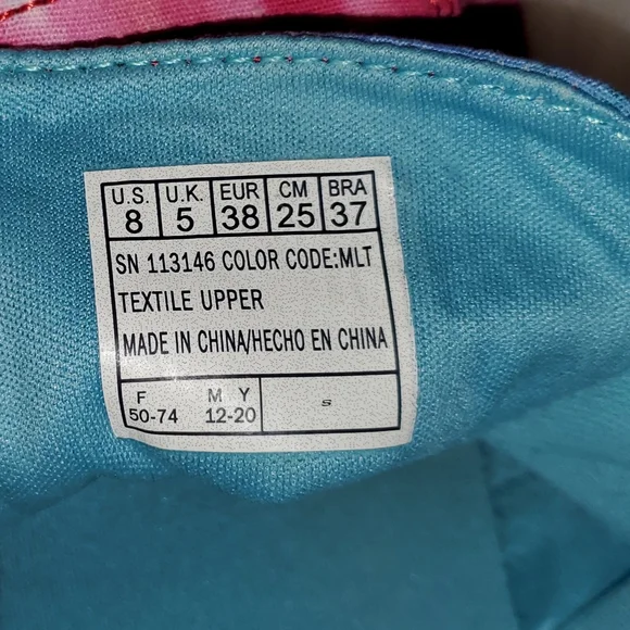 BOBS from Skechers Pink and Blue Tie-Dye Sneakers - Picture 2 of 11
